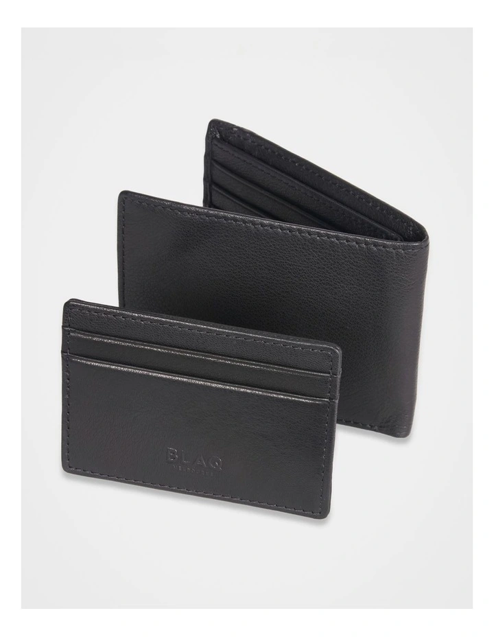 2-IN-1 Wallet & Credit Card Holder Black/Black image 4