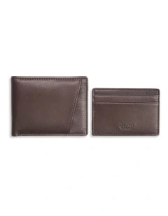 2-IN-1 Wallet & Credit Card Holder Brown/Brown