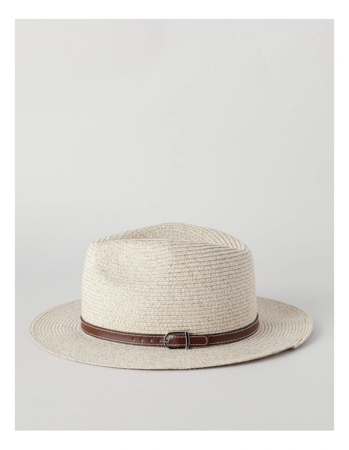Crushie Panama Hat in Beige Marle image 4