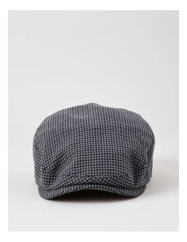 Driving Cap in Smaller Scale Houndstooth image 1