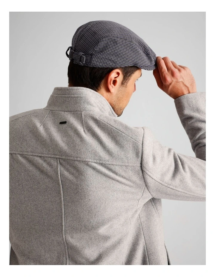 Driving Cap in Smaller Scale Houndstooth image 2