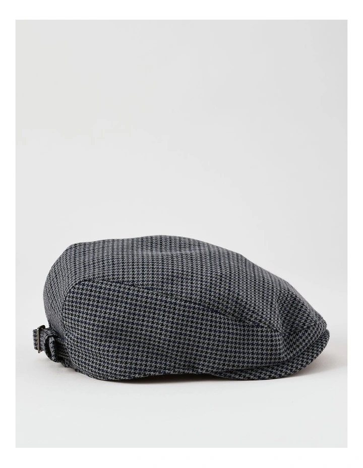 Driving Cap in Smaller Scale Houndstooth image 3