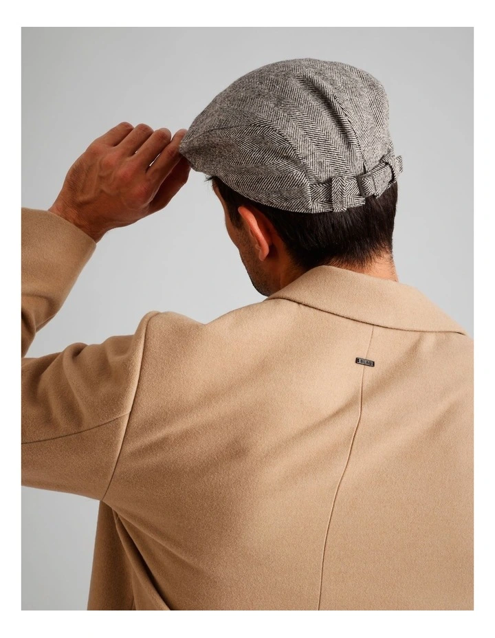 Driving Cap in Small Black Chevron image 4