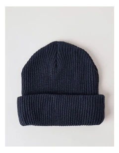 Essential Knit Beanie in Navy