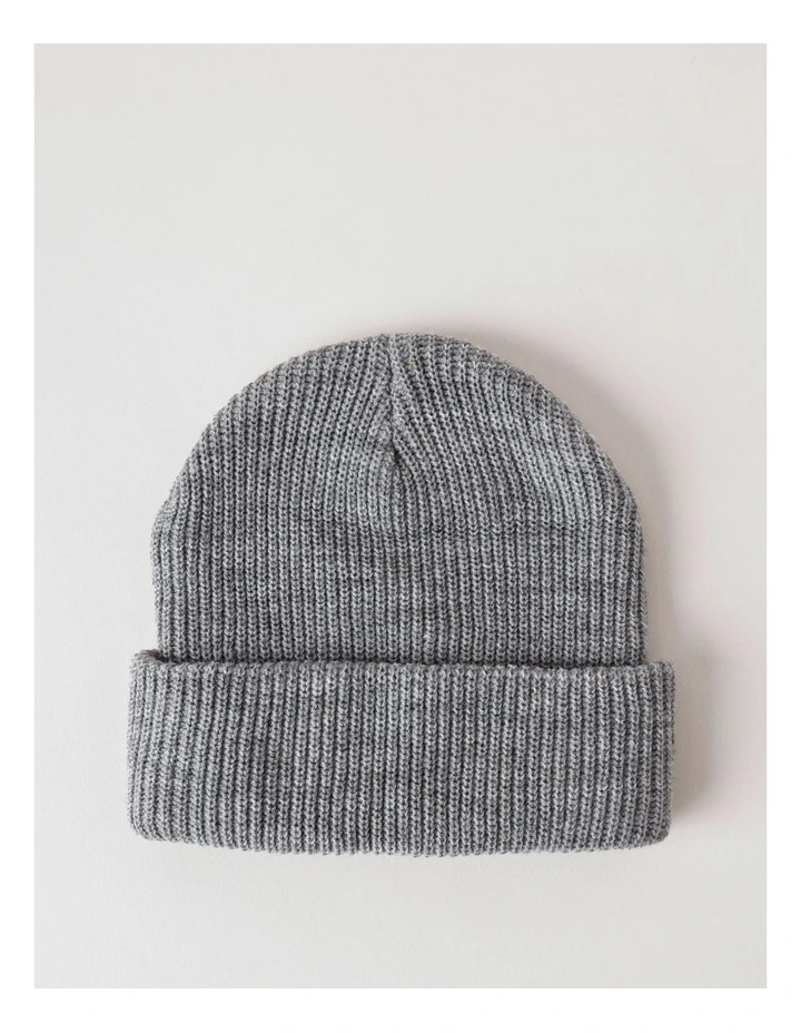 Essential Knit Beanie Grey image 1