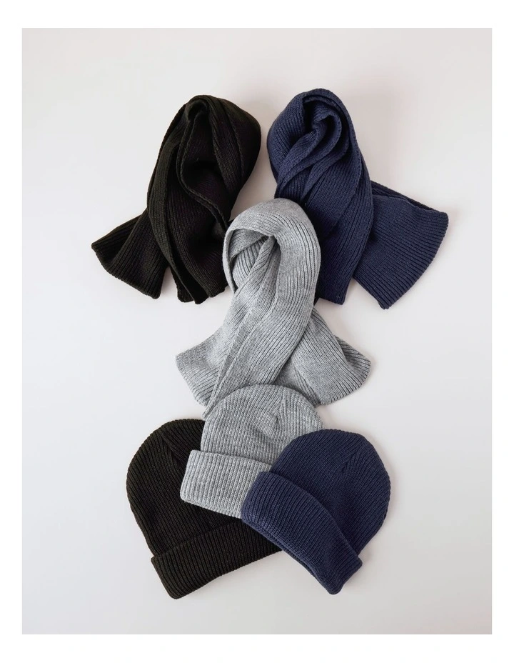 Essential Knit Beanie Grey image 5