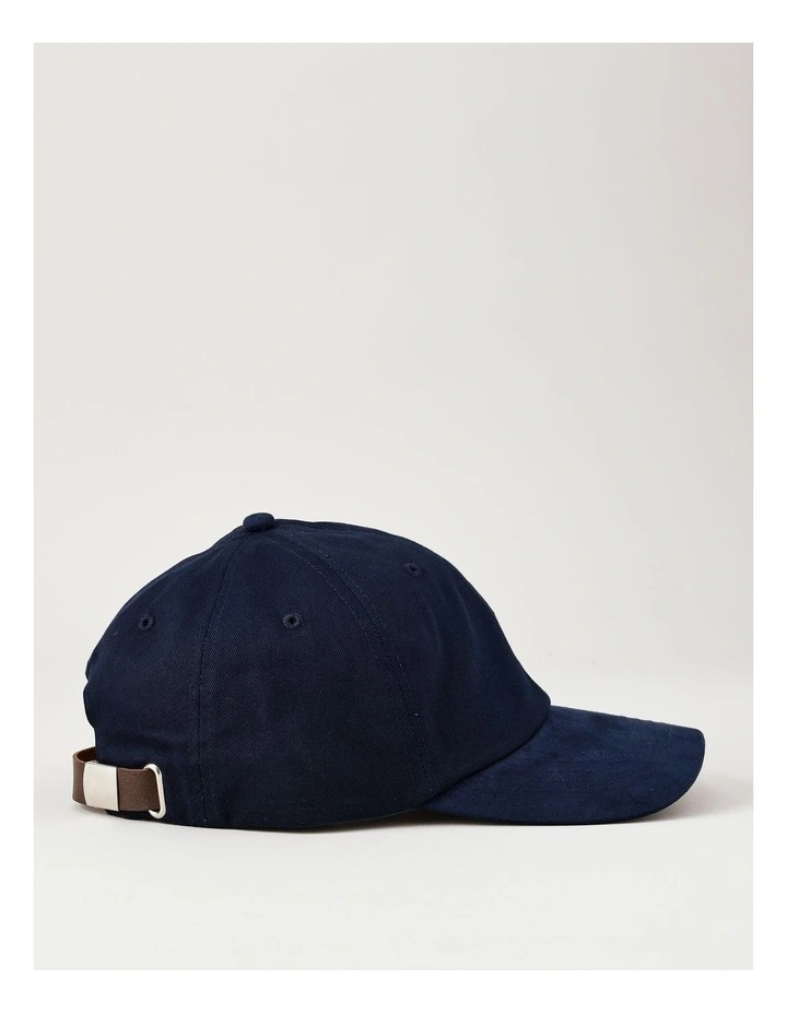 Microsuede Brim Cap Navy image 3