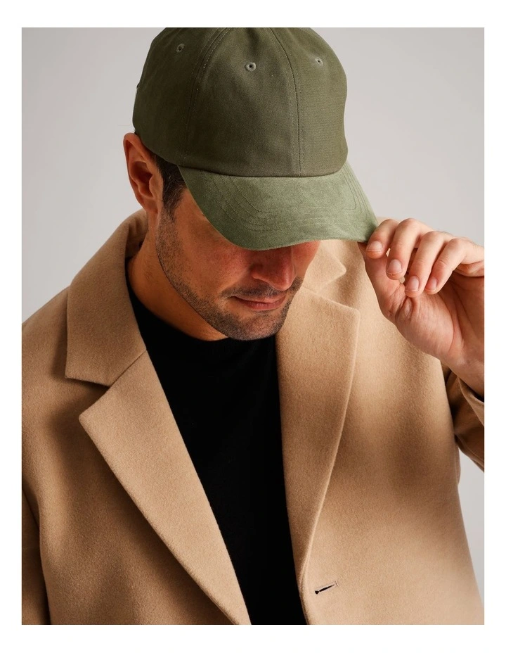Microsuede Brim Cap Olive image 2