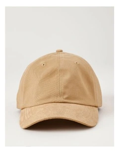 Microsuede Brim Cap Beige