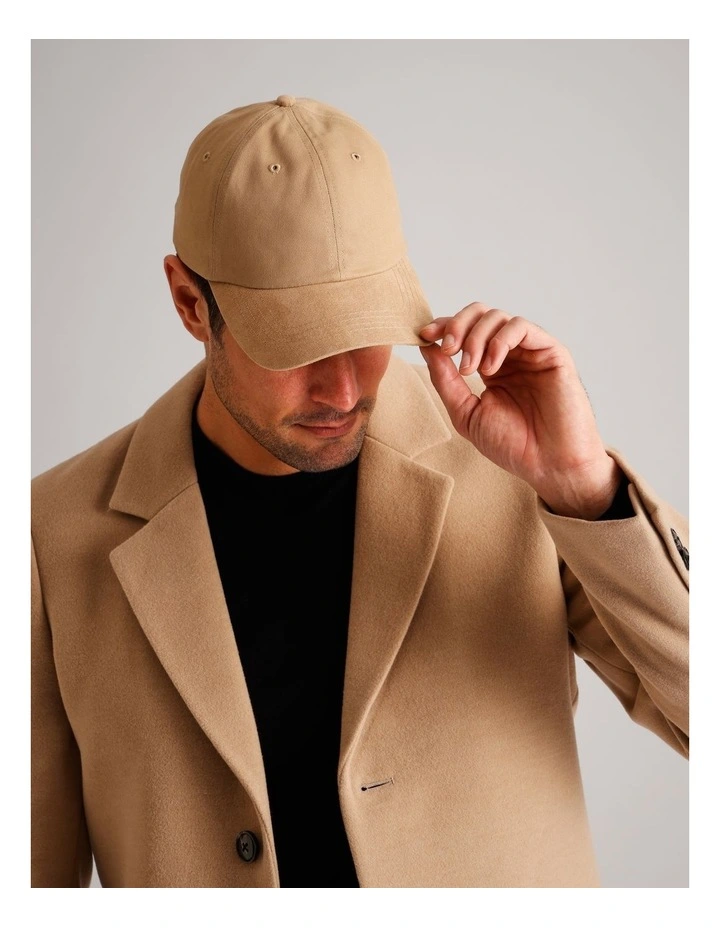 Microsuede Brim Cap Beige image 2