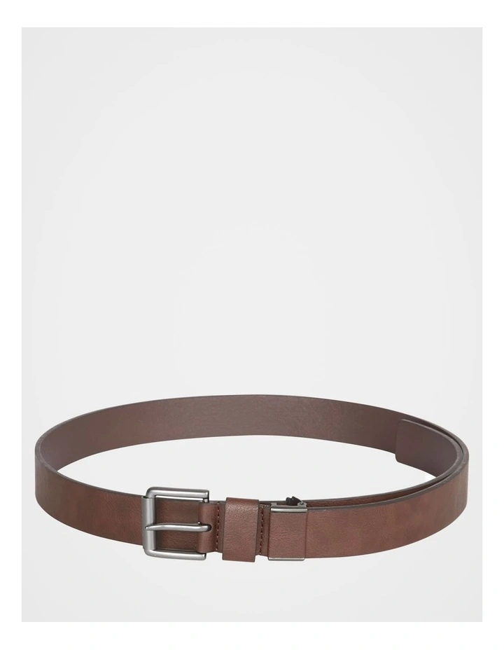 Wallet and Belt Gift Set in Brown image 3