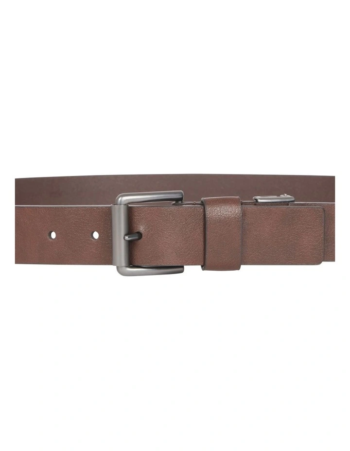 Wallet and Belt Gift Set in Brown image 4