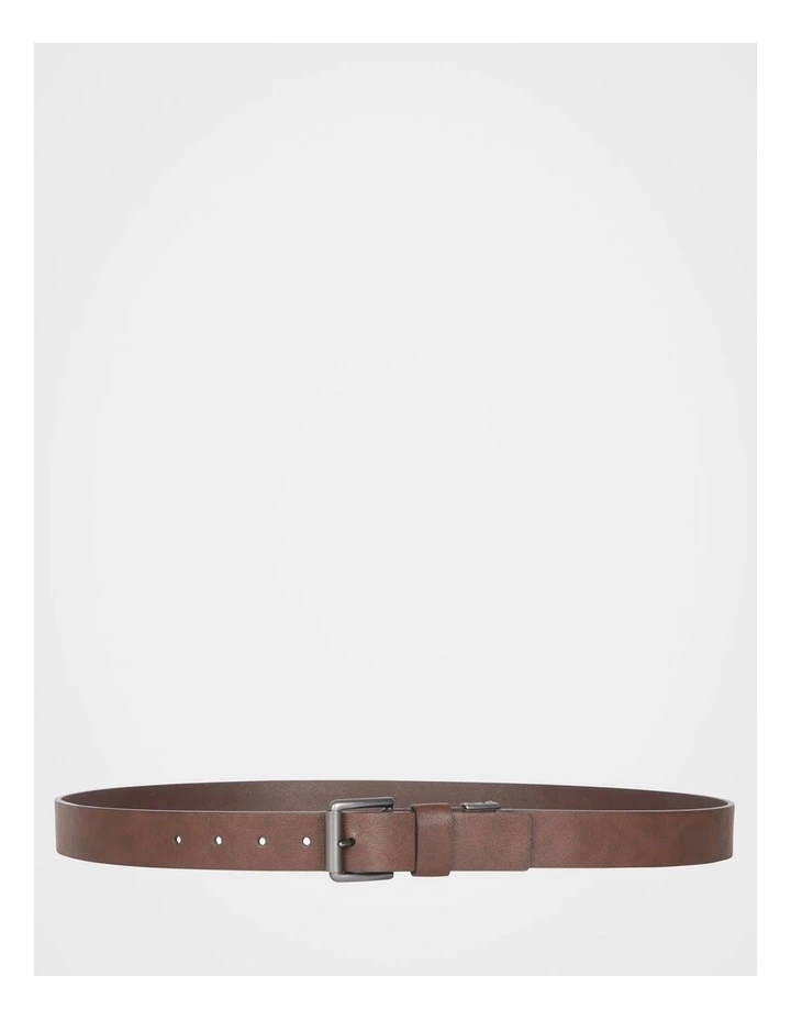 Wallet and Belt Gift Set in Brown image 5