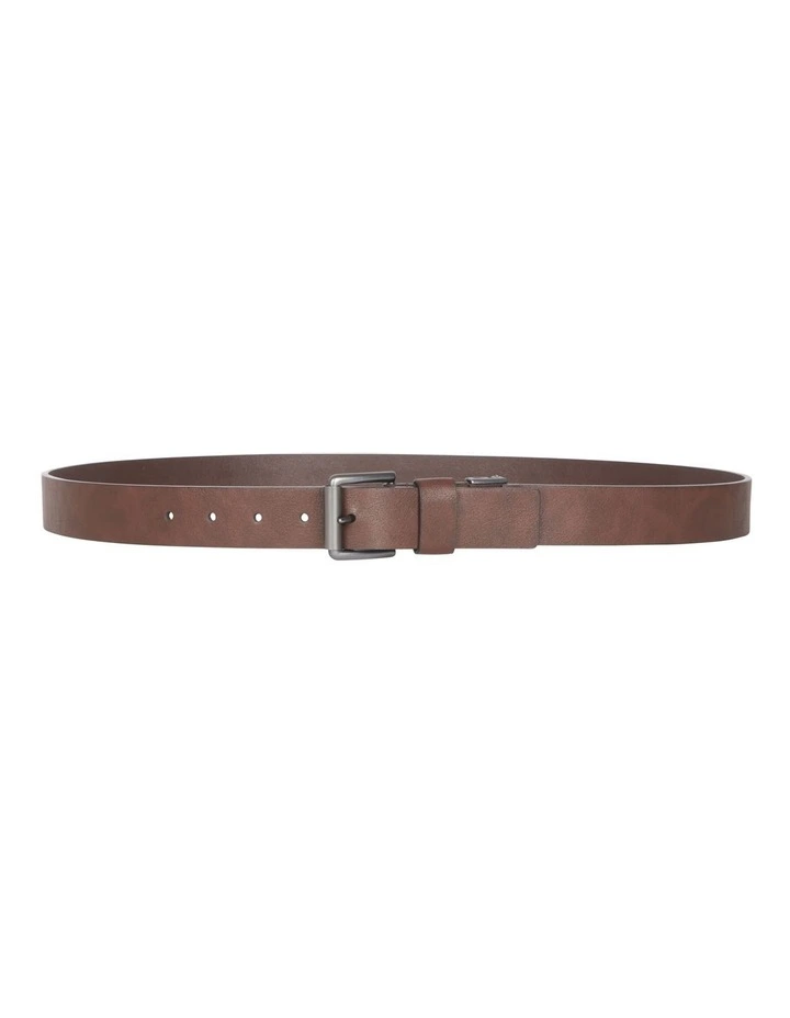 Wallet and Belt Gift Set in Brown image 5