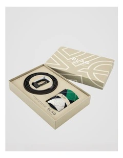 Sock and Belt Gift Set in Multi