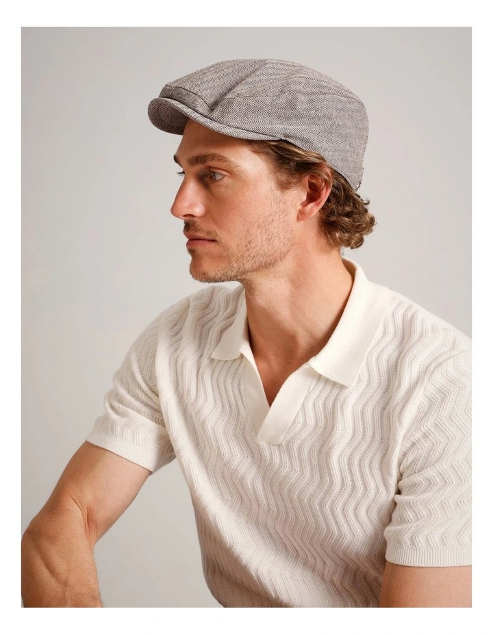Driving Hat in Beige image 2