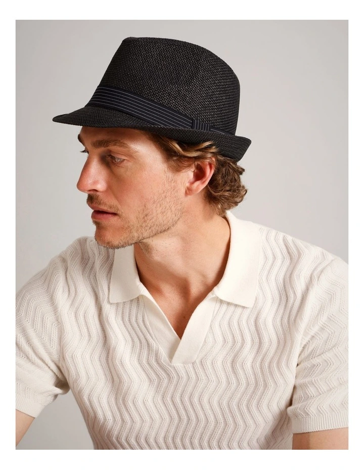 Trilby Hat in Black image 2