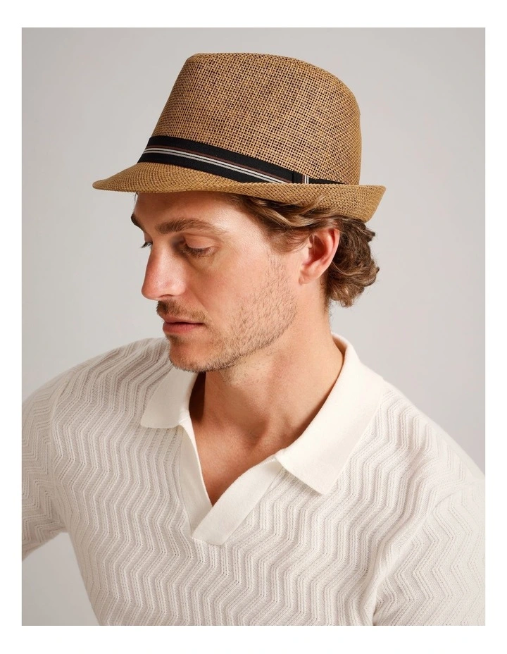 Trilby Hat in Brown image 2