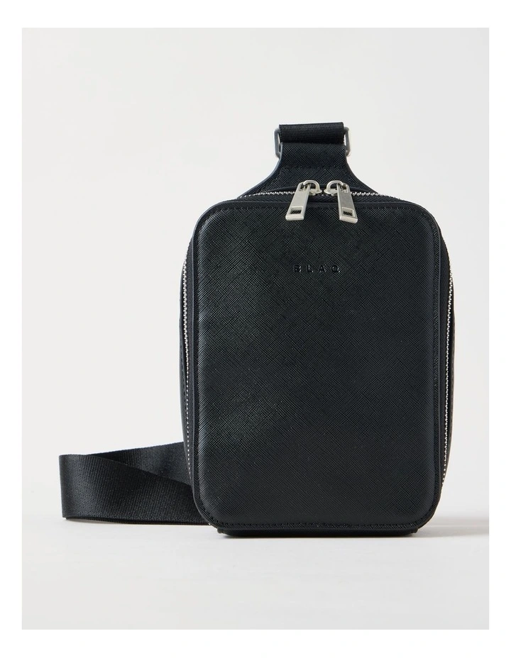 Saffiano Crossbody Bag in Black image 1