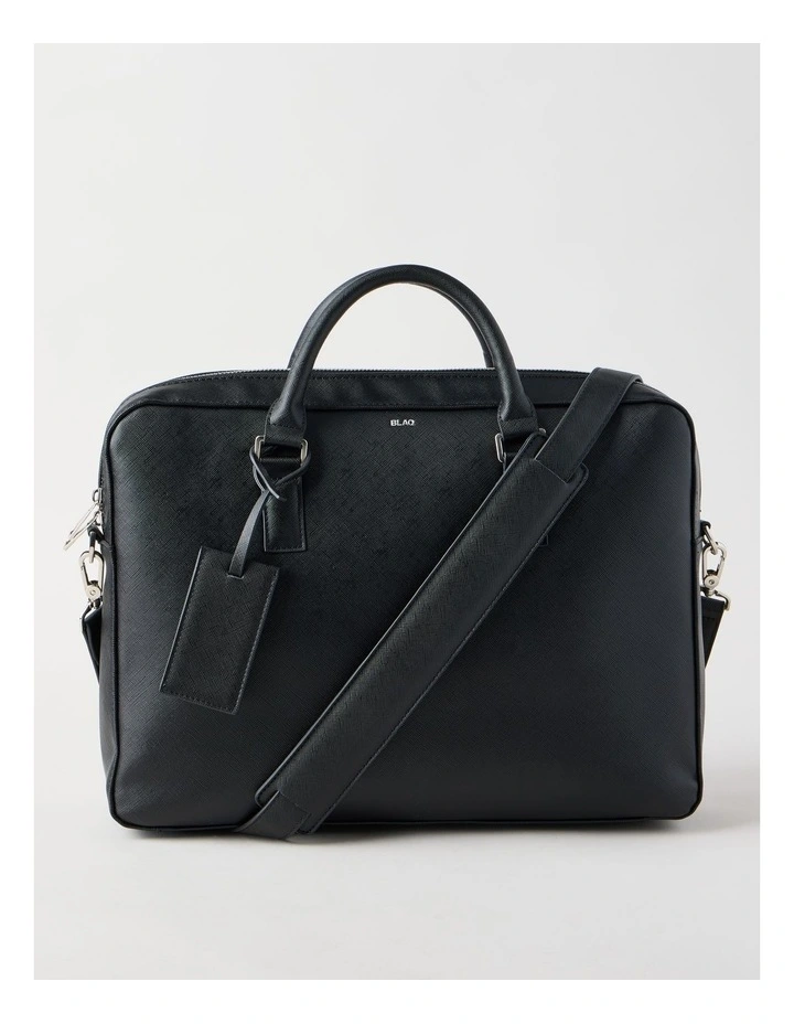 Saffiano Laptop Bag in Black image 1