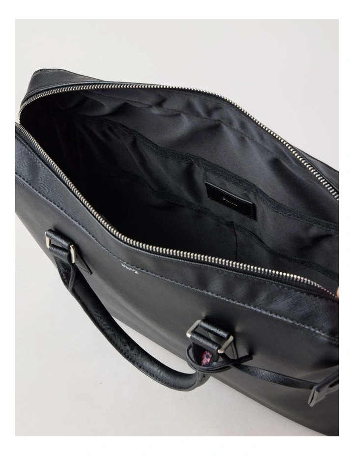 Saffiano Laptop Bag in Black image 4