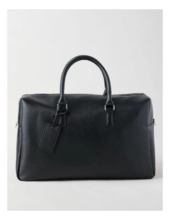 Saffiano Weekender Bag in Black
