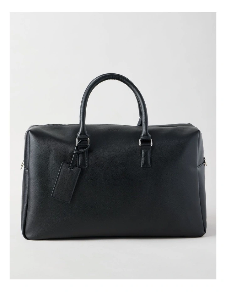 Saffiano Weekender Bag in Black image 1
