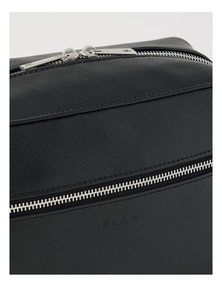Saffiano Toiletry Bag in Black image 2
