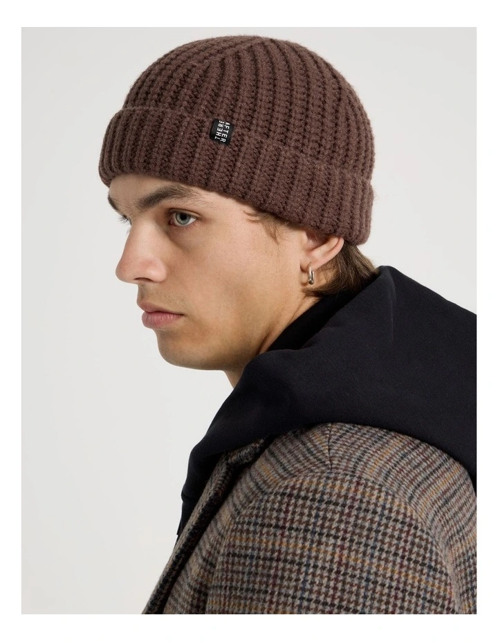 Fisherman Beanie in Brown Marle image 1