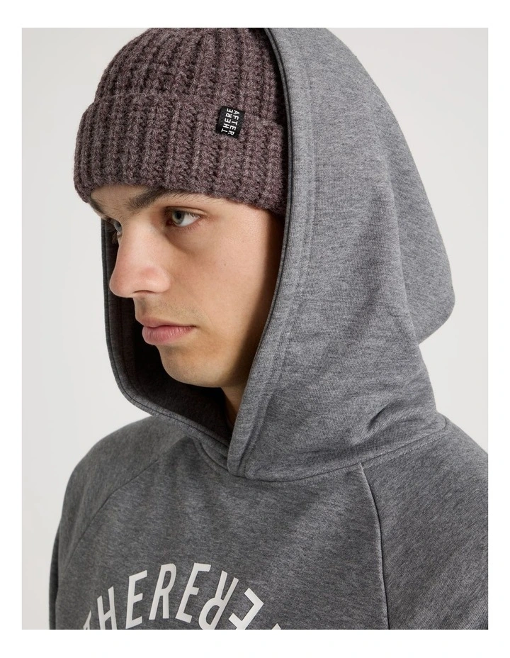 Fisherman Beanie in Grape Marle image 1