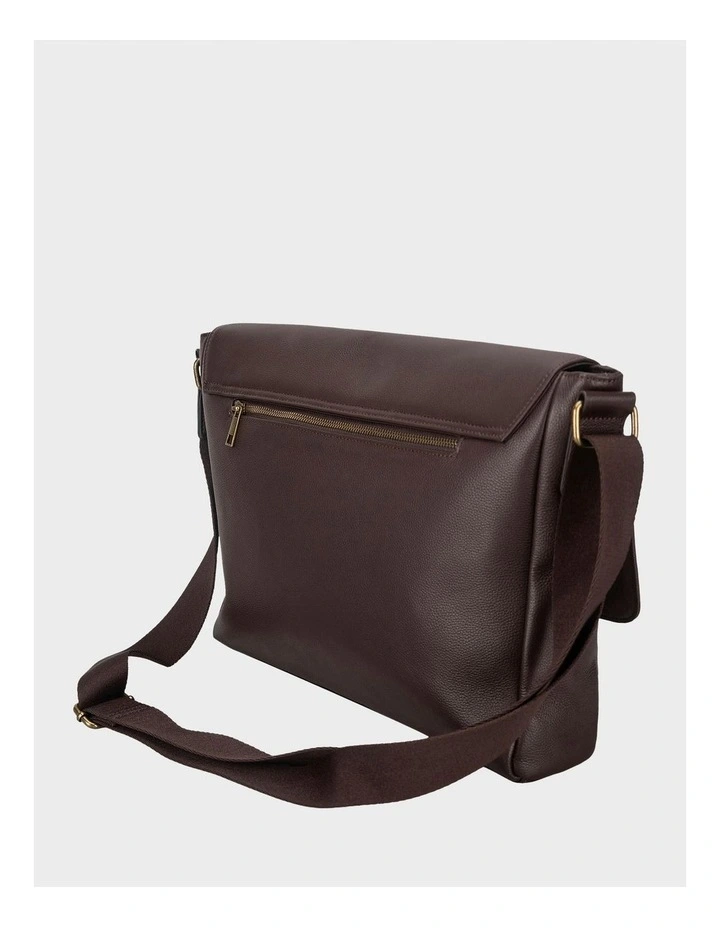 Leather Messenger Bag Bag Brown image 2