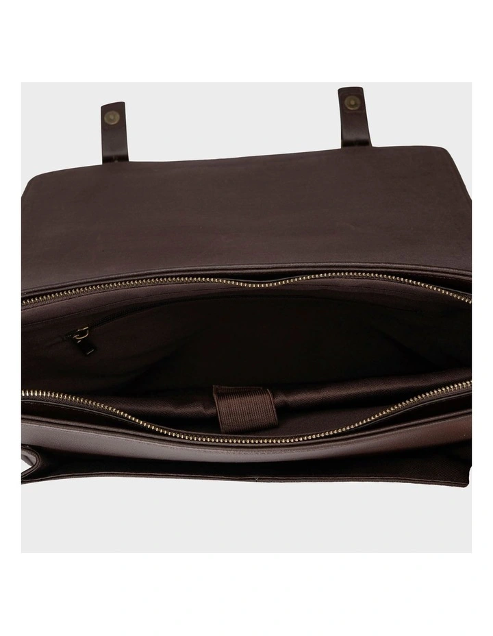 Leather Messenger Bag Bag Brown image 3