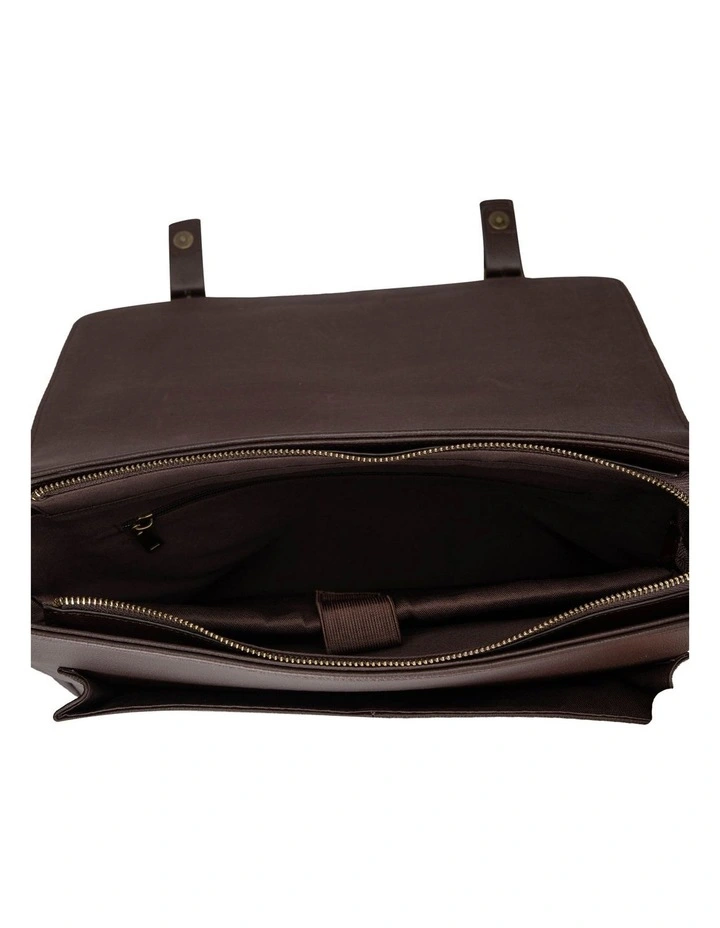 Leather Messenger Bag Bag Brown image 4