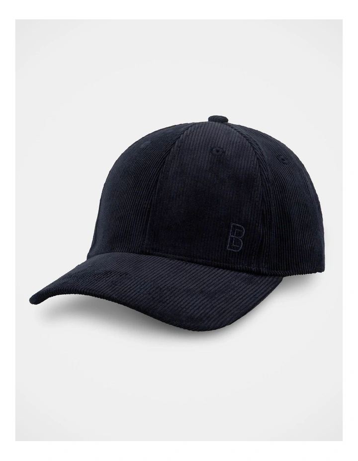 Corduroy Cap  Hat Navy image 1