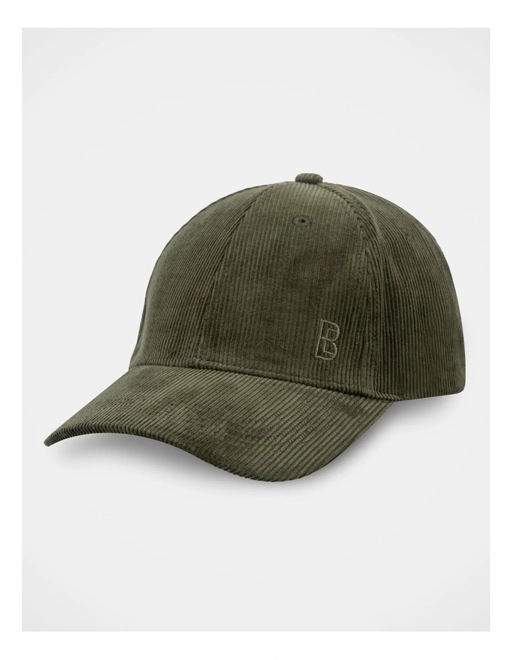 Corduroy Cap Hat Olive image 1