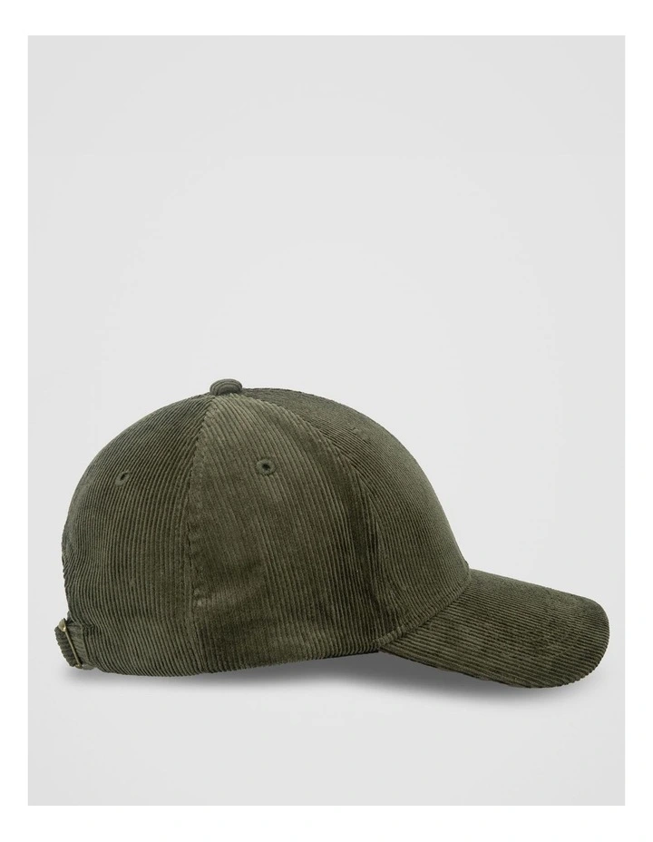 Corduroy Cap Hat Olive image 2