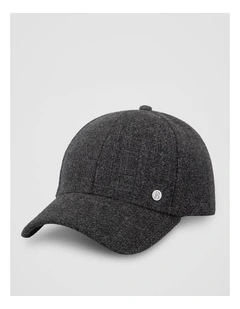 Textured Cap  Hat Charcoal