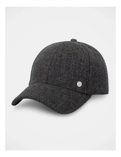 Textured Cap  Hat Charcoal