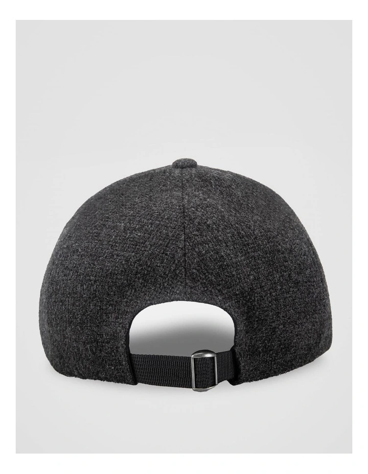 Textured Cap  Hat Charcoal image 3