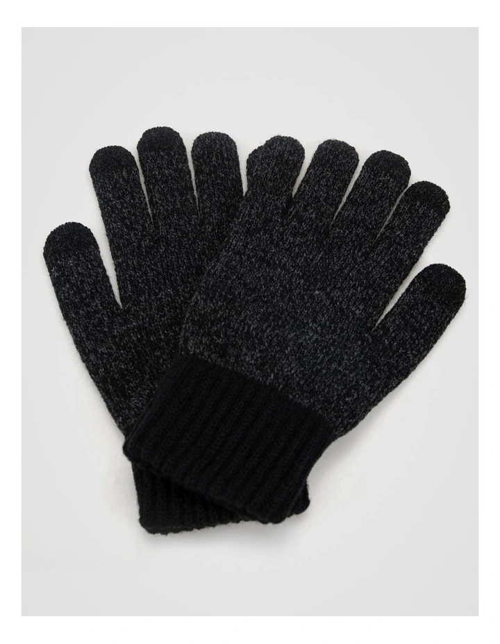 Knitted Glove  Winter Accessory Black image 1