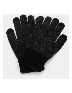 Knitted Glove  Winter Accessory Black