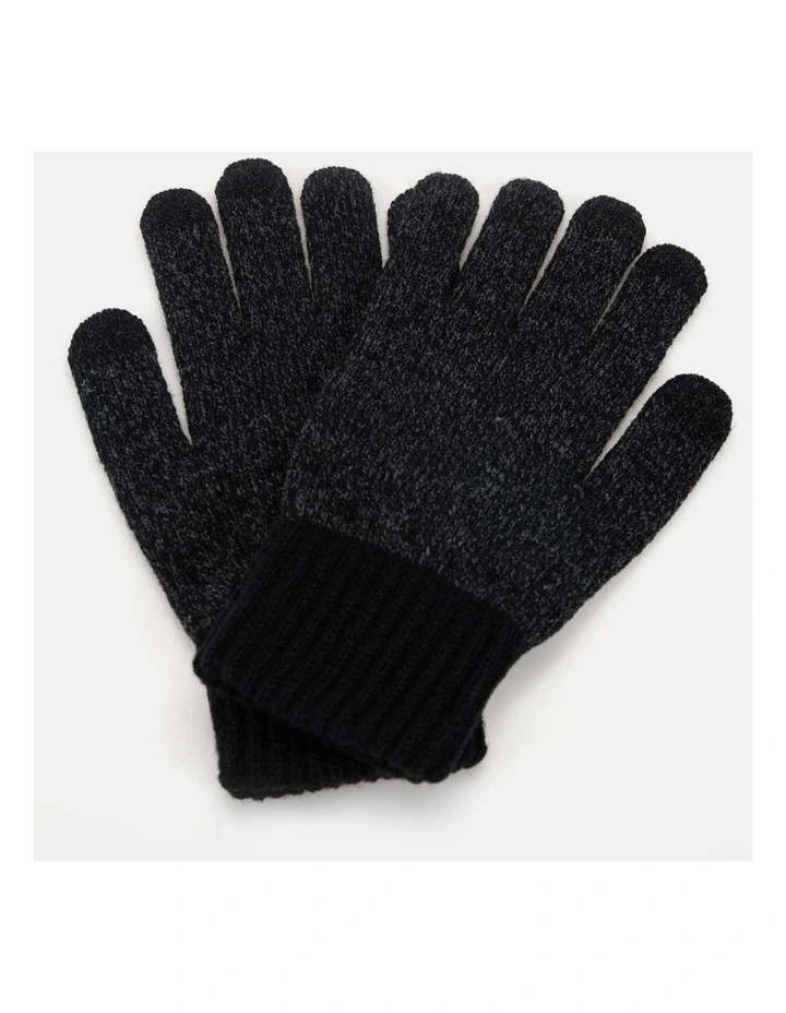 Knitted Glove  Winter Accessory Black image 1