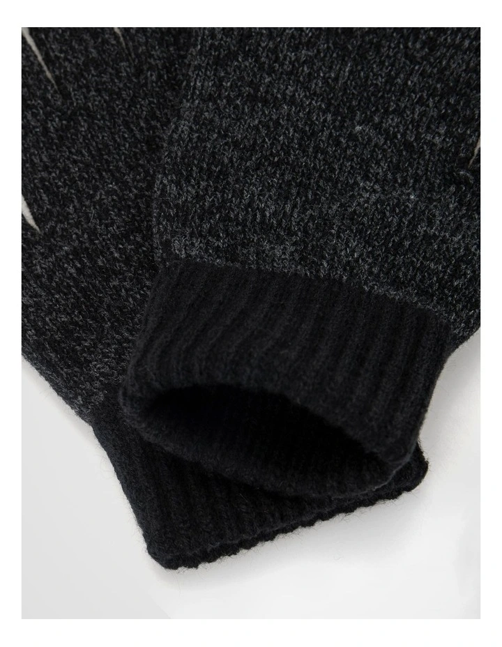 Knitted Glove  Winter Accessory Black image 2