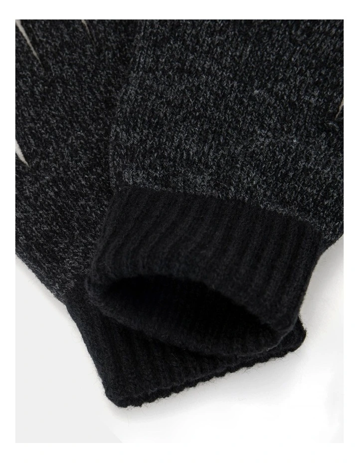 Knitted Glove  Winter Accessory Black image 2