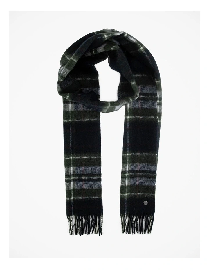 Bold Check Wool Scarf in Multi image 1