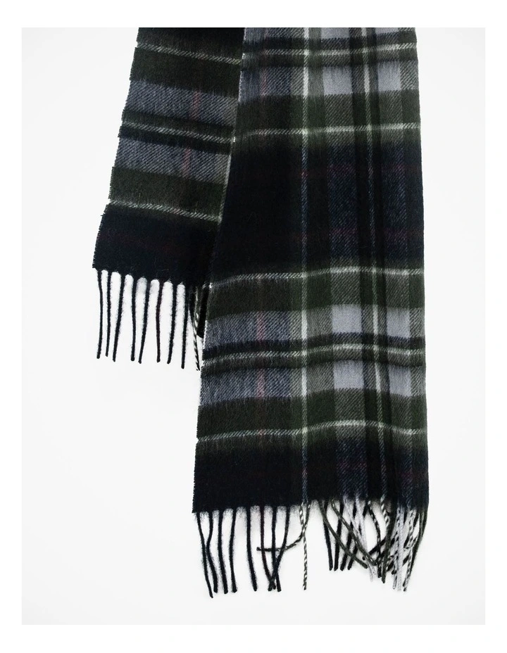Bold Check Wool Scarf in Multi image 2