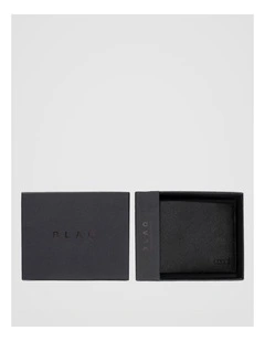 Saffiano Bifold Leather Wallet Black Wallet Black