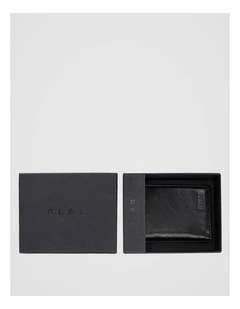 Leather Magnetic Closure Wallet Black/Navy Wallet Black/Navy