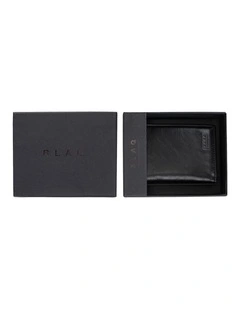 Leather Magnetic Closure Wallet Black/Navy Wallet Black/Navy