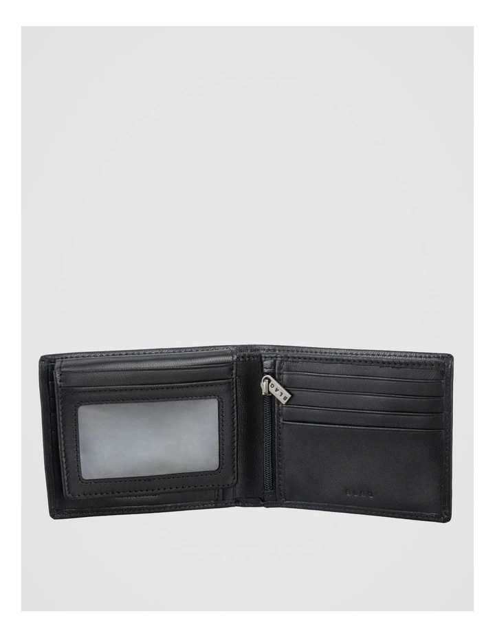 Flip Wallet With Zip Black Wallet Black image 2